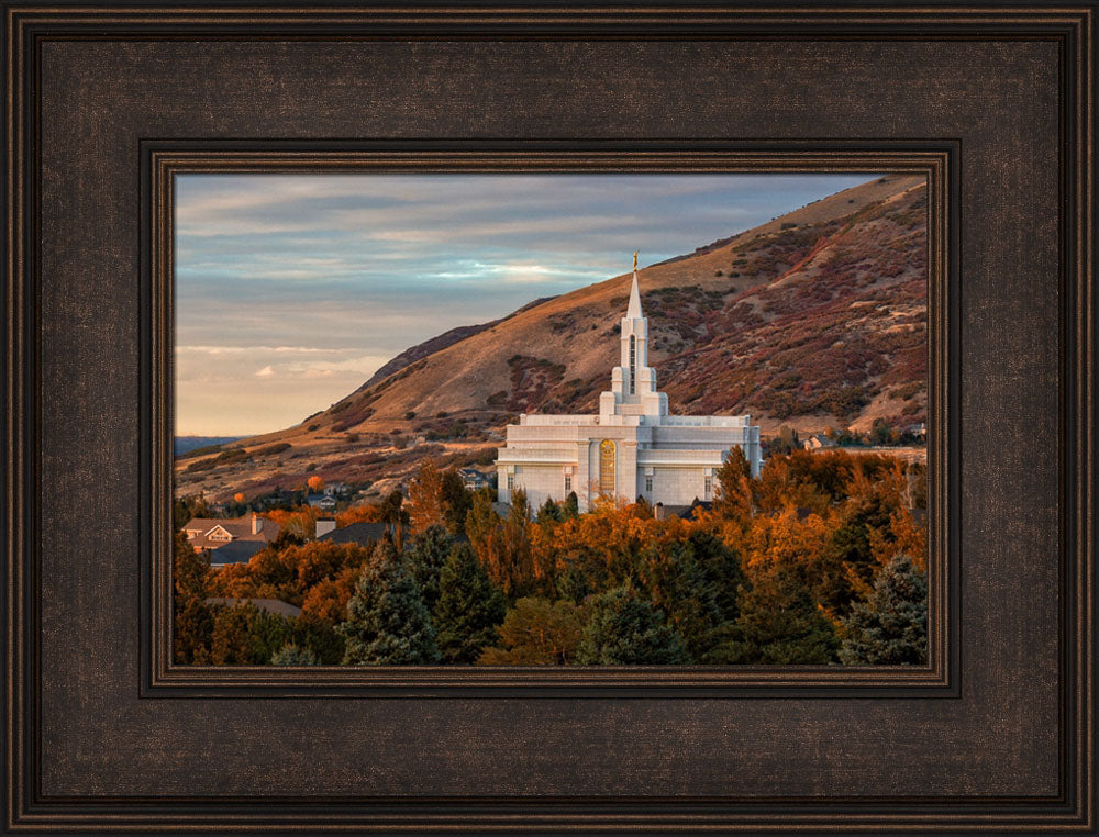 Bountiful Temple - Fall by Robert A Boyd