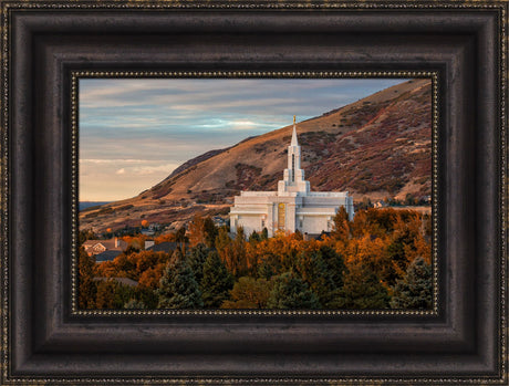 Bountiful Temple - Fall by Robert A Boyd