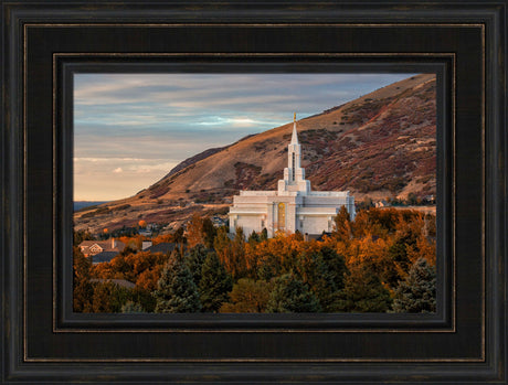 Bountiful Temple - Fall by Robert A Boyd