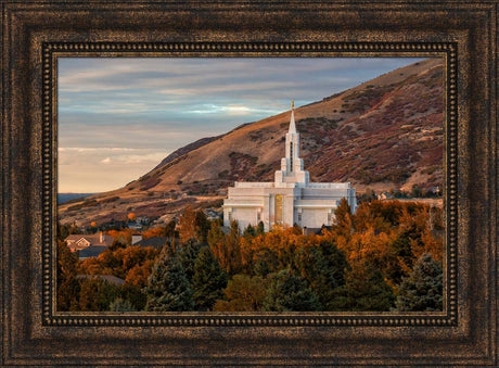 Bountiful Temple - Fall by Robert A Boyd