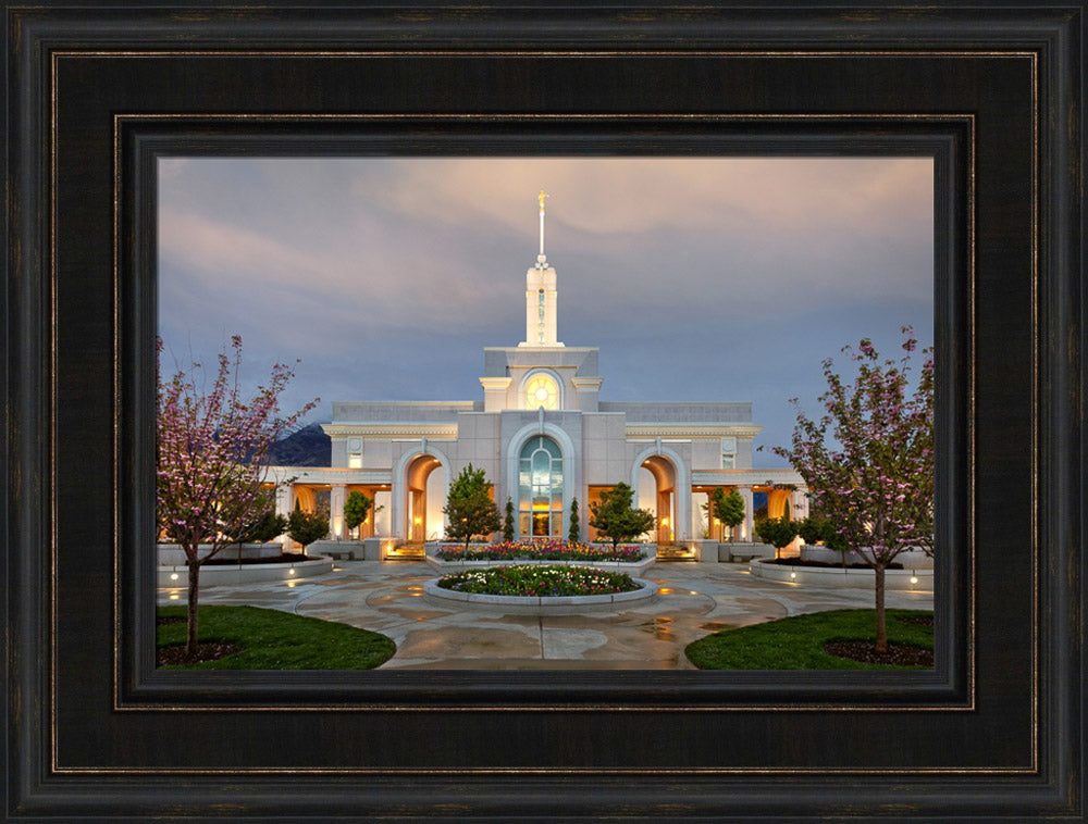 Mt Timpanogos Temple - Eventide by Robert A Boyd