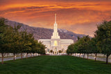 Mt Timpanogos Temple - Sunrise by Robert A Boyd