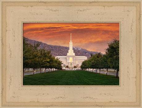 Mt Timpanogos Temple - Sunrise by Robert A Boyd