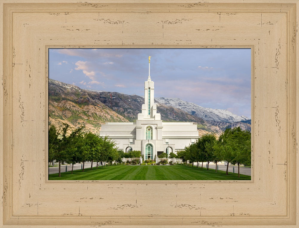 Mt Timpanogos Temple - September Mountain by Robert A Boyd