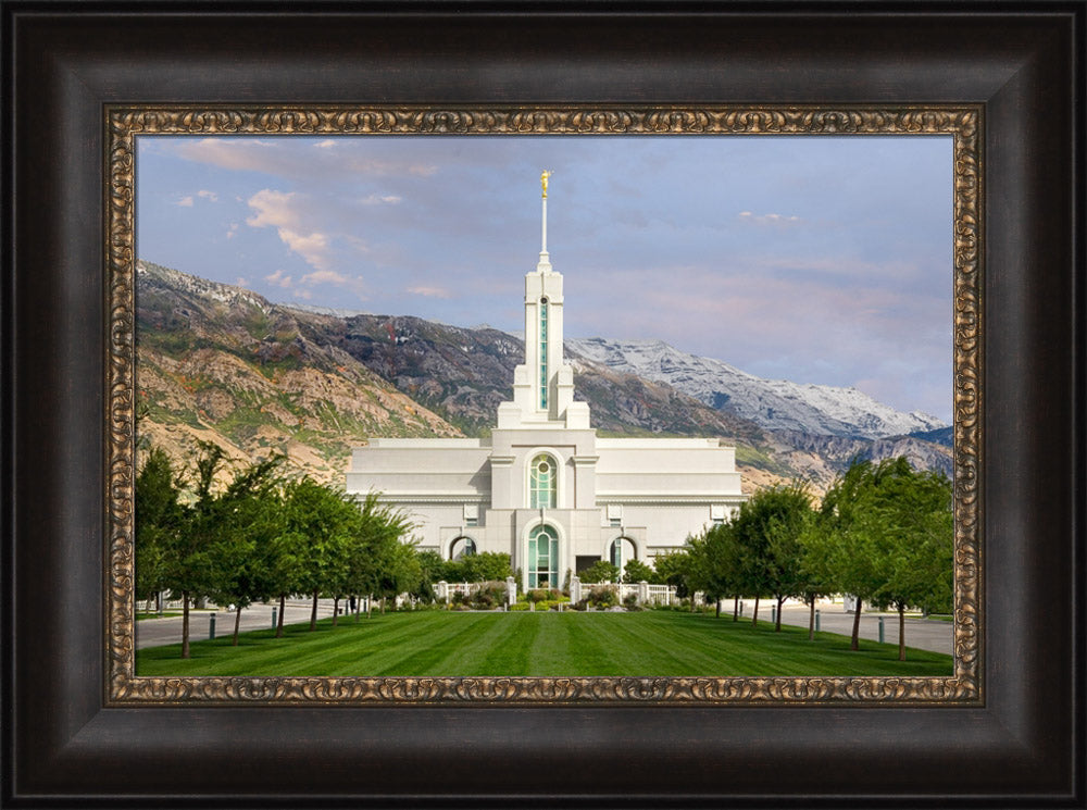 Mt Timpanogos Temple - September Mountain by Robert A Boyd