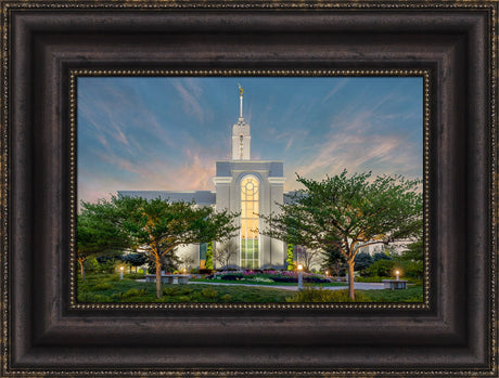 Mt Timpanogos Temple - Evening in the Garden by Robert A Boyd