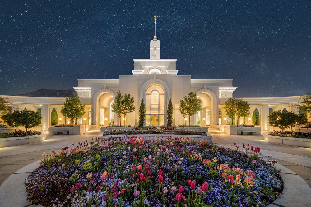 Mt Timpanogos Temple - Holiness to the Lord by Robert A Boyd