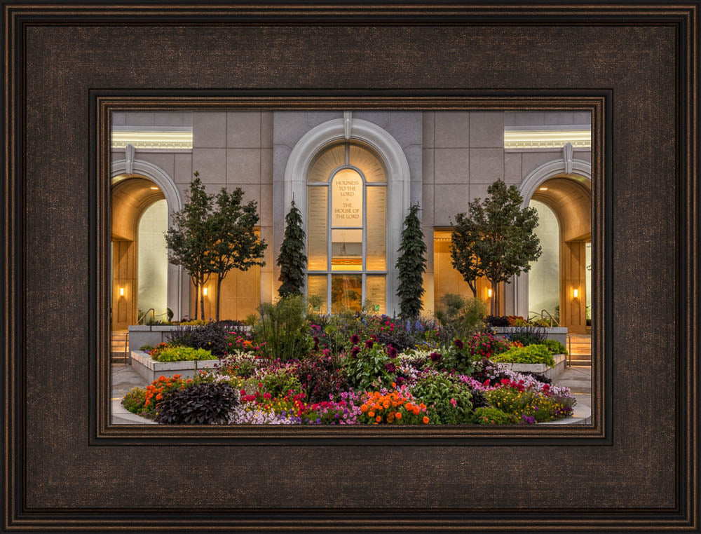 Mt Timpanogos Temple - Garden Path by Robert A Boyd