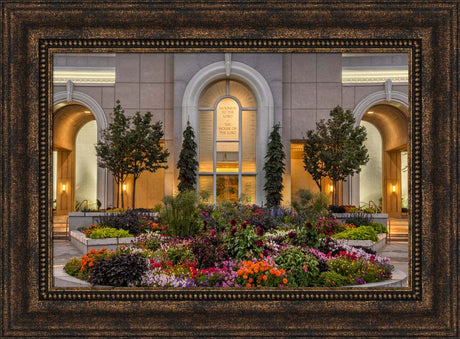 Mt Timpanogos Temple - Garden Path by Robert A Boyd