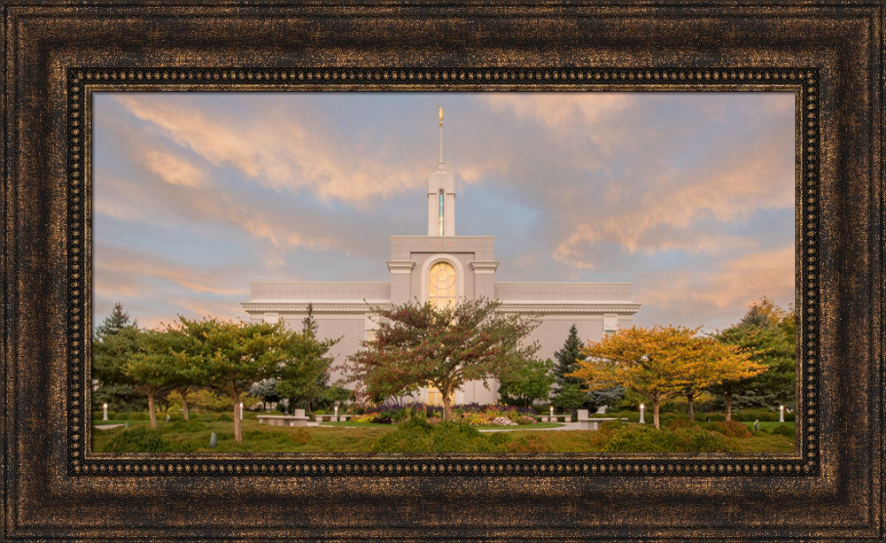 Mt Timpanogos Temple - Autumn Glow by Robert A Boyd