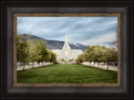 Mt Timpanogos Temple - Chrome Series by Robert A Boyd