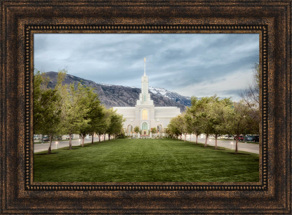 Mt Timpanogos Temple - Chrome Series by Robert A Boyd