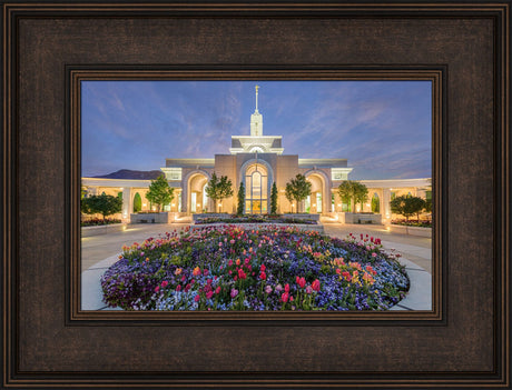 Mt Timpanogos Temple - Lavender Sky by Robert A Boyd