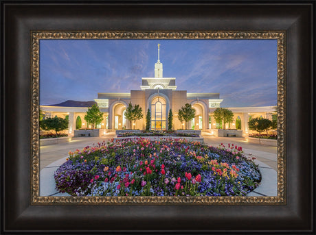 Mt Timpanogos Temple - Lavender Sky by Robert A Boyd