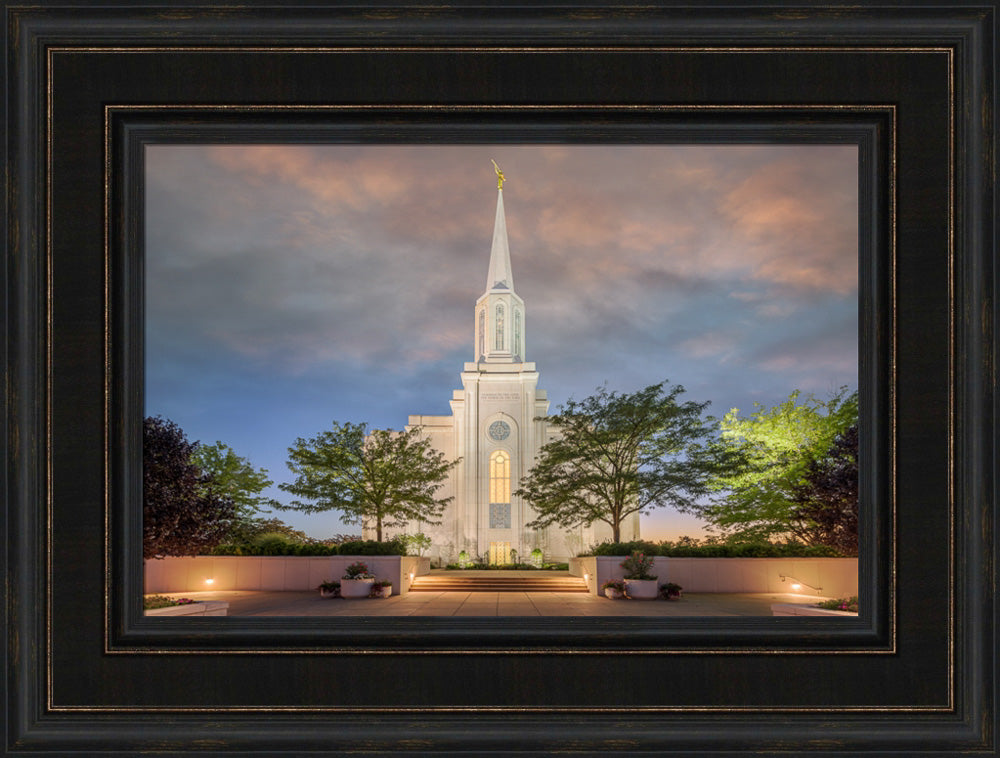 St Louis Temple - Evening Path by Robert A Boyd