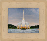 Preston England Temple - Morning Light by Robert A Boyd