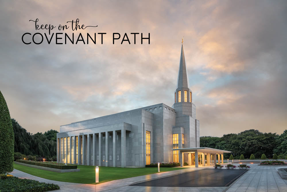 Preston Temple - Covenant Path 12x18  repositionable poster