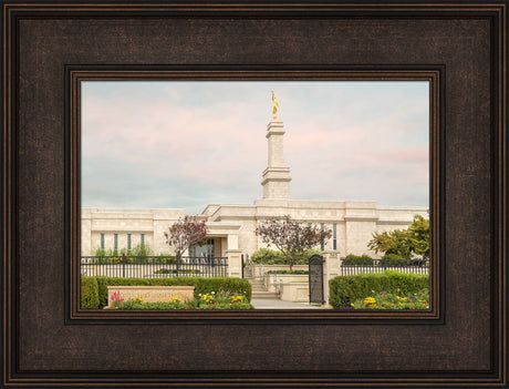 Monticello Temple - Pink Clouds by Robert A Boyd