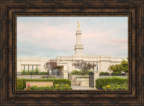 Monticello Temple - Pink Clouds by Robert A Boyd