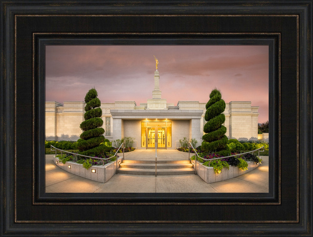 Spokane Temple - Evening by Robert A Boyd