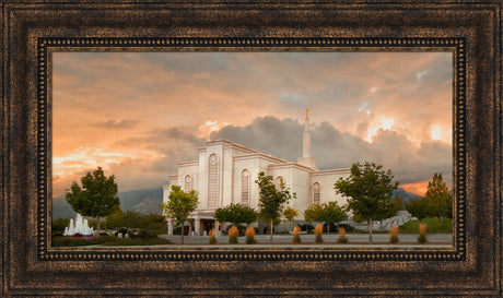 Albuquerque Temple - Fall Sky by Robert A Boyd