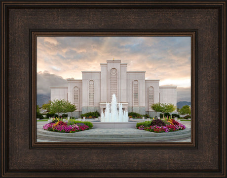 Albuquerque Temple - Spring Fountains by Robert A Boyd