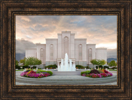 Albuquerque Temple - Spring Fountains by Robert A Boyd