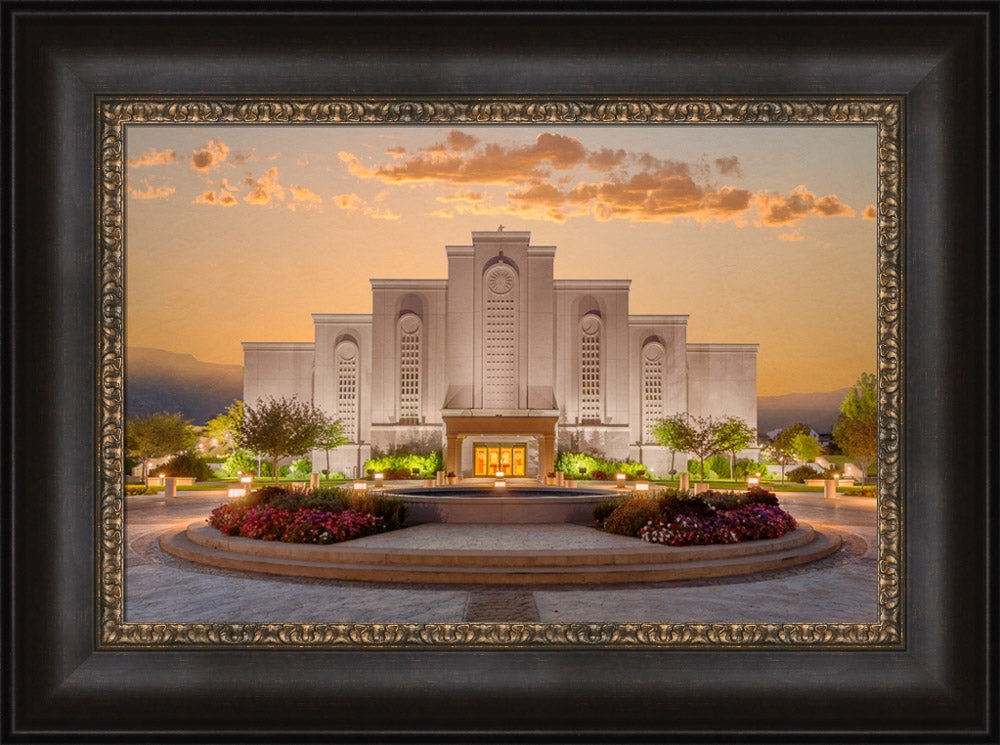 Albuquerque Temple - Amber Dawn by Robert A Boyd