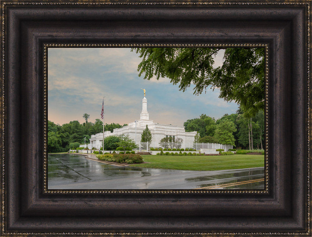 Louisville Temple - After the Rain by Robert A Boyd