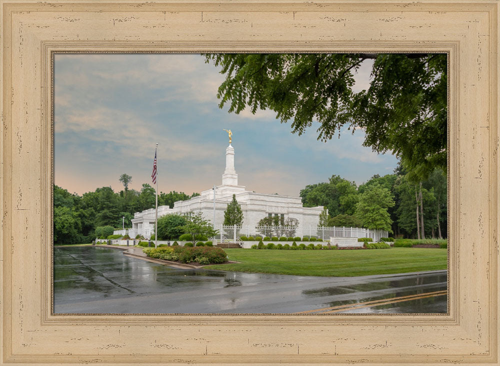 Louisville Temple - After the Rain by Robert A Boyd