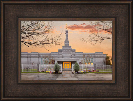 Fresno Temple - Sunrise by Robert A Boyd