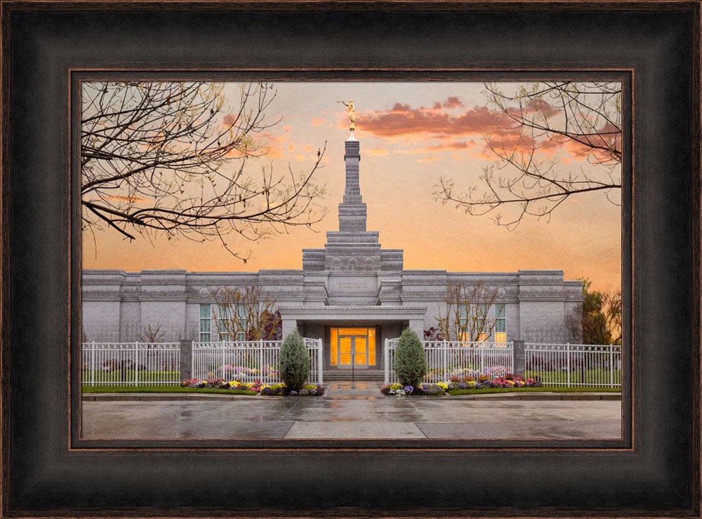 Fresno Temple - Sunrise by Robert A Boyd