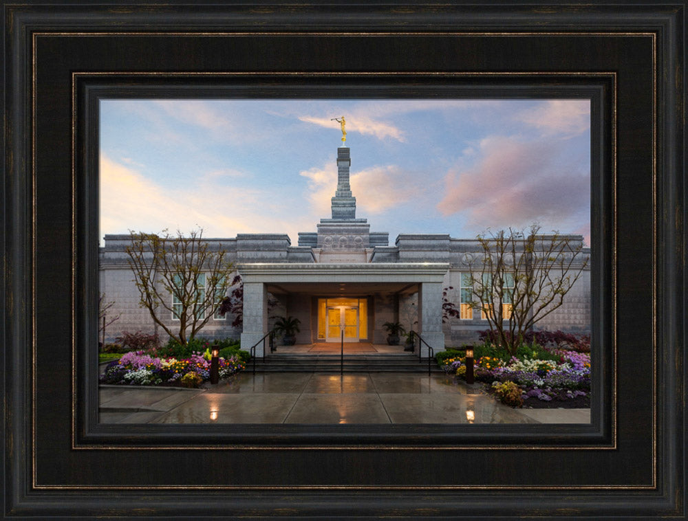 Fresno Temple - Rain Path by Robert A Boyd