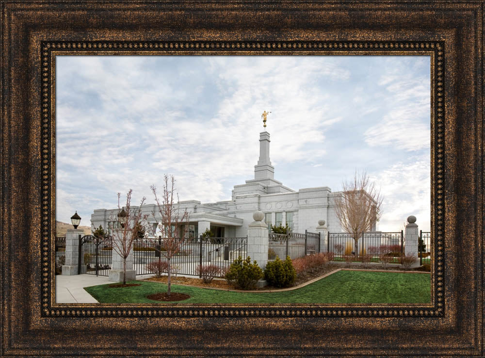 Reno Temple - Front Gate by Robert A Boyd
