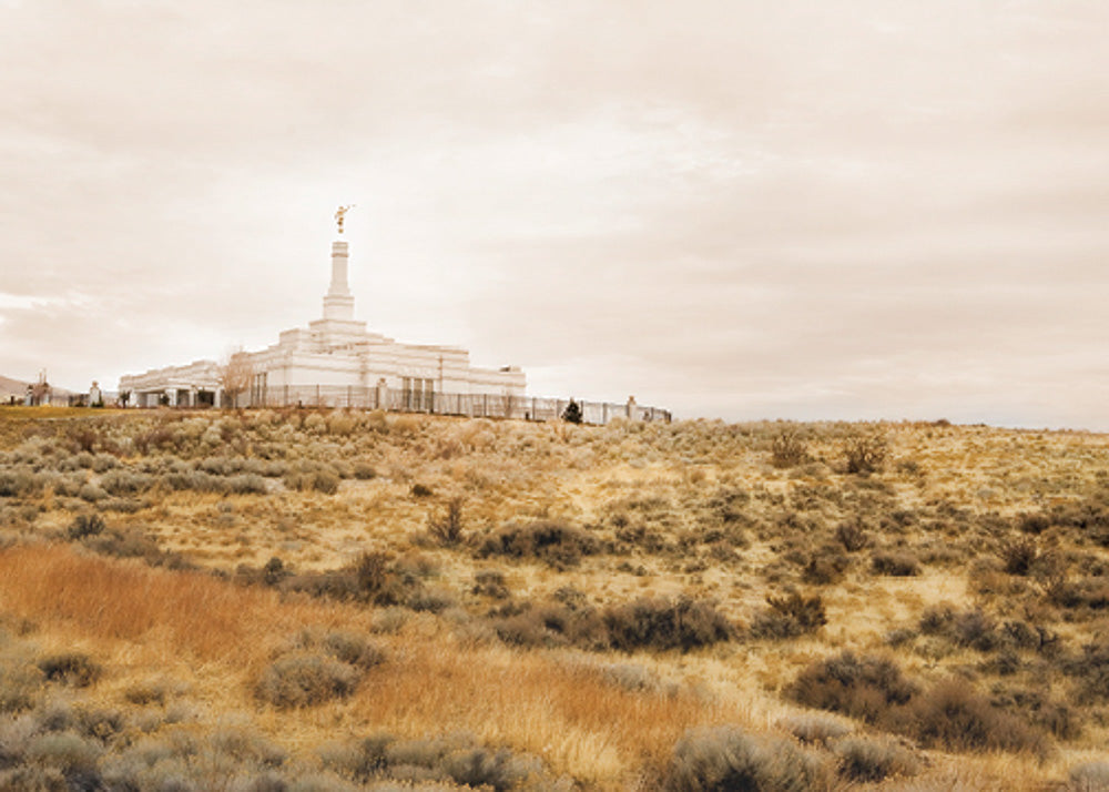 Reno Temple - Desert Hill by Robert A Boyd