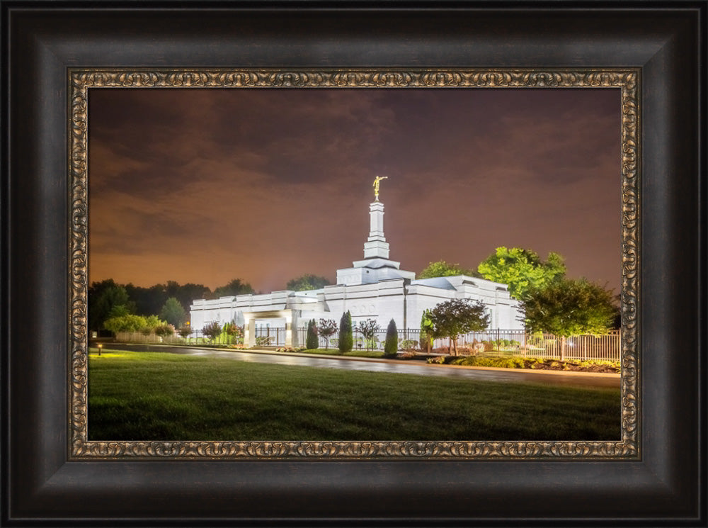 Nashville Temple - Stormy Sky by Robert A Boyd