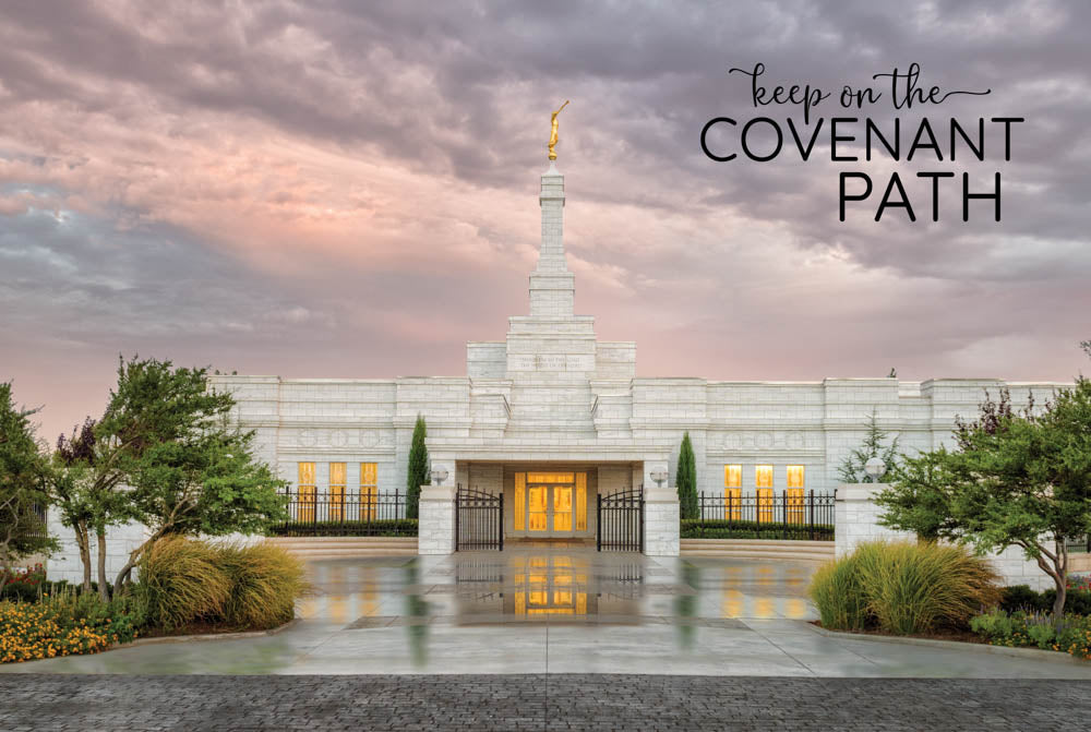 Oklahoma City Temple - Covenant Path 12x18  repositionable poster