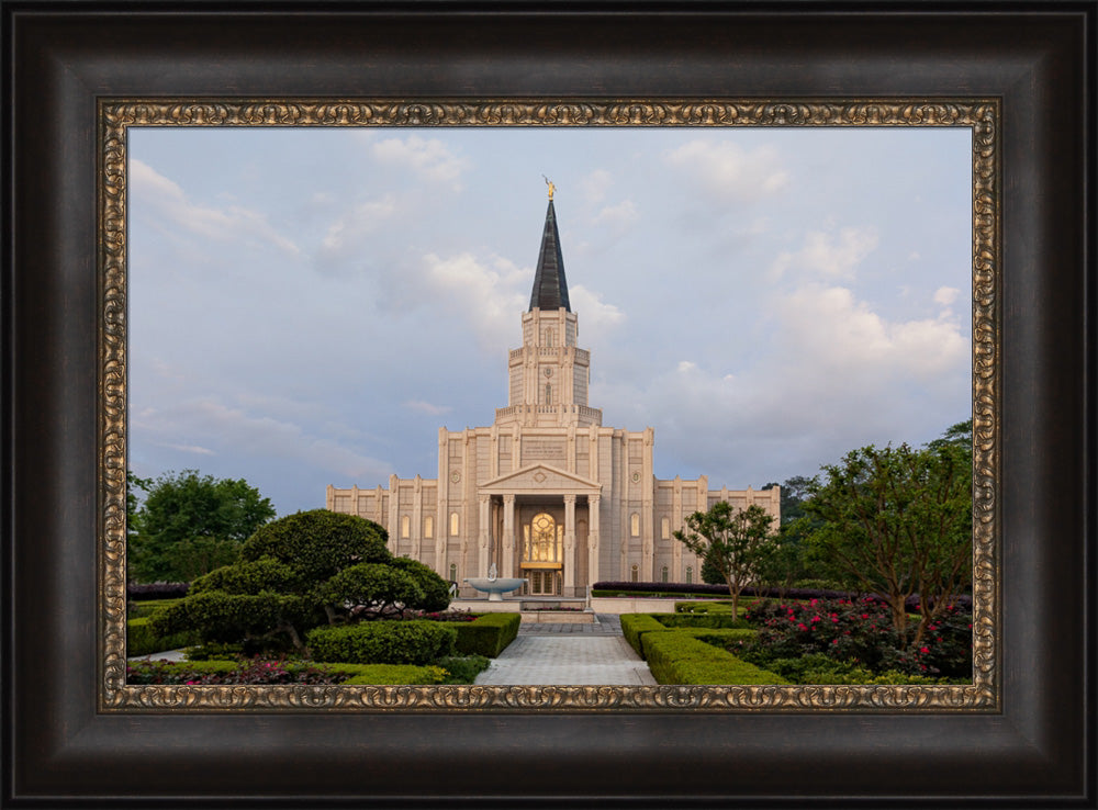 Houston Temple - Path by Robert A Boyd