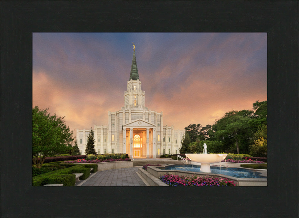 Houston Temple - Eventide by Robert A Boyd