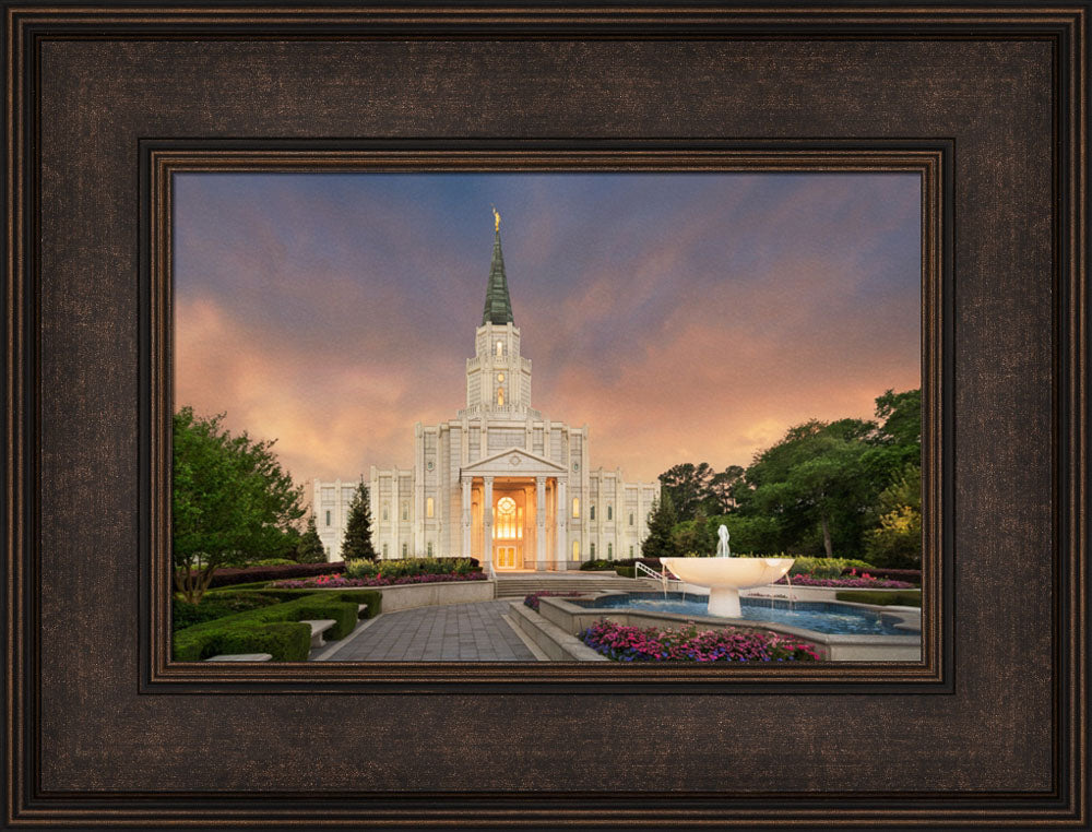 Houston Temple - Eventide by Robert A Boyd