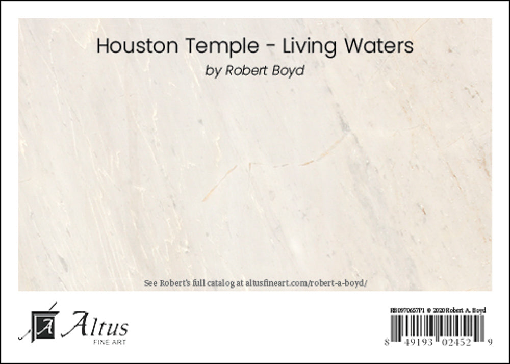 Houston Temple - Healing Waters 5x7 print