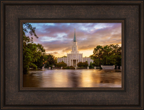 Houston Temple - Reflection of Hope by Robert A Boyd