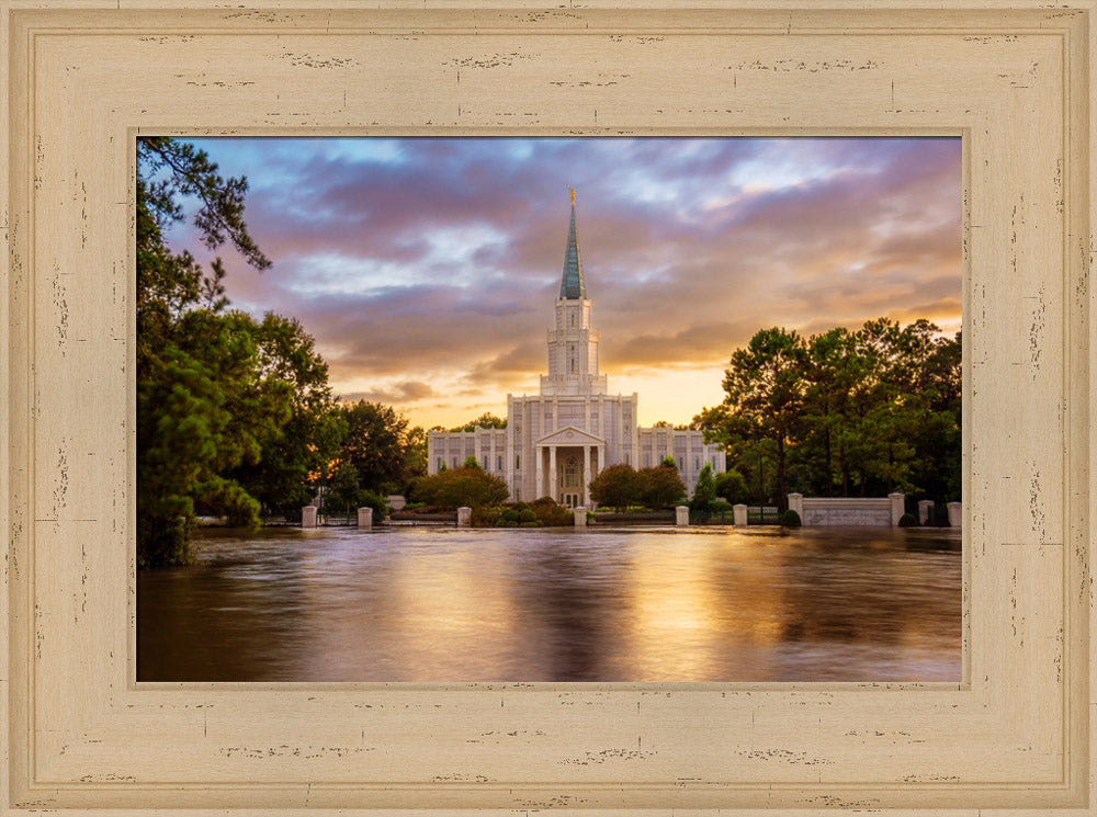 Houston Temple - Reflection of Hope by Robert A Boyd