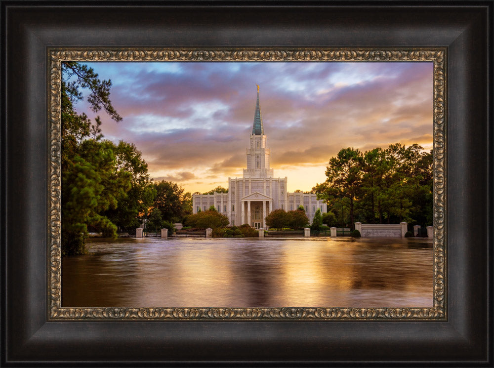 Houston Temple - Reflection of Hope by Robert A Boyd