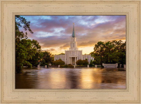 Houston Temple - Reflection of Hope by Robert A Boyd