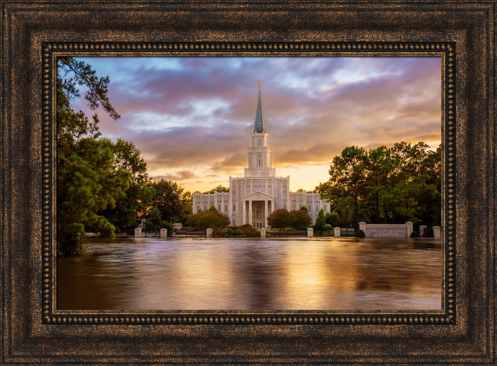 Houston Temple - Reflection of Hope by Robert A Boyd