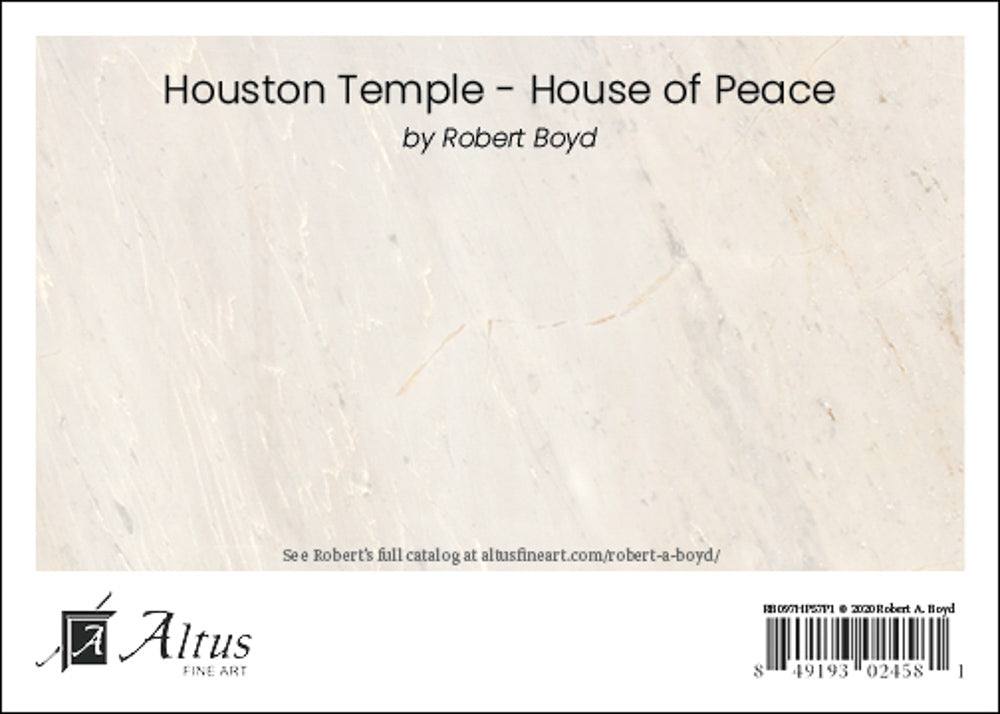 Houston Temple - House of Peace 5x7 print
