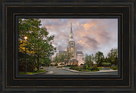 Boston Temple - Evening by Robert A Boyd