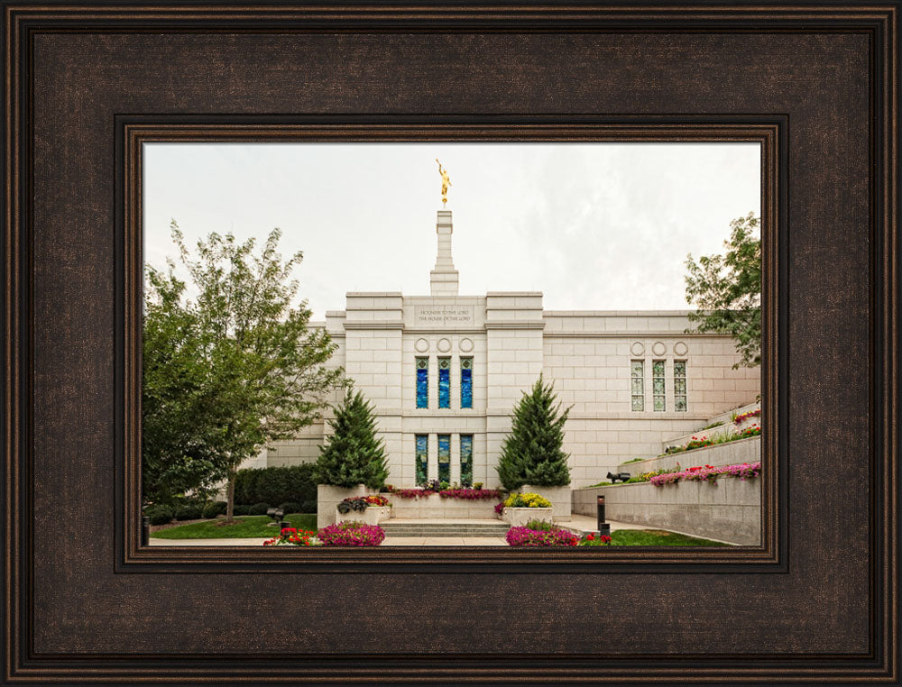 Winter Quarters Temple - Flowering Wall by Robert A Boyd