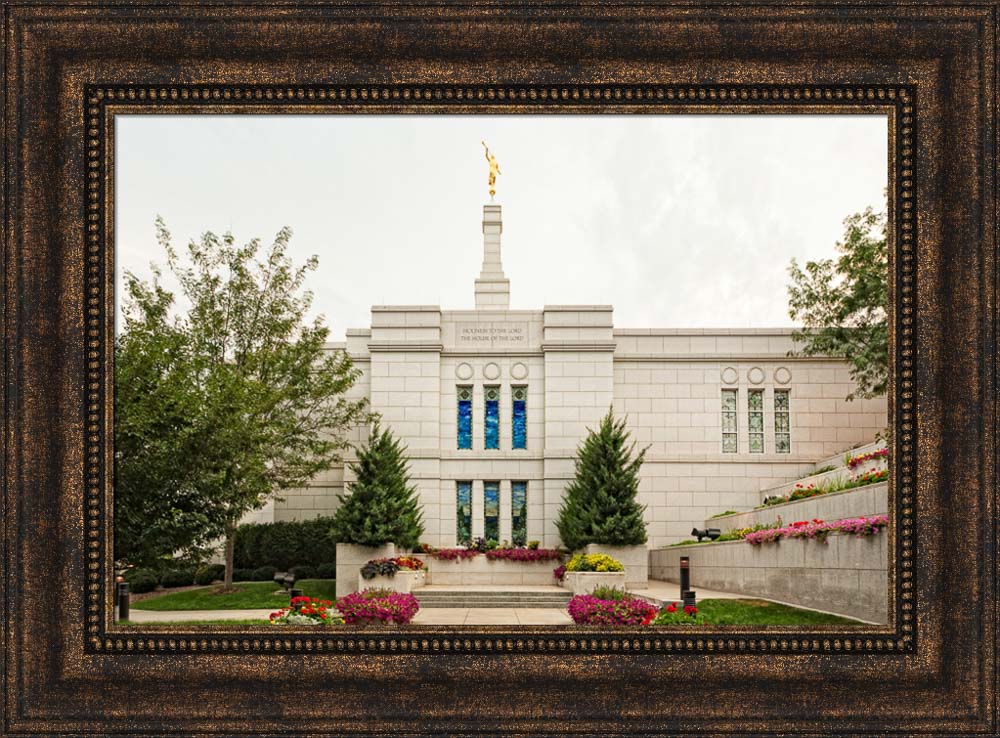 Winter Quarters Temple - Flowering Wall by Robert A Boyd